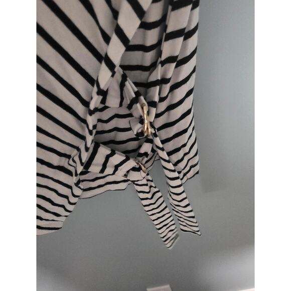 Vince Camuto Striped Blouse Size XL Chic Casual Business GorpCore Nordstrom - Picture 3 of 8